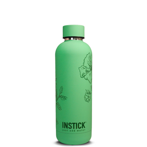 Isolierflasche Slim aus Edelstahl 0,5 L / 0,75 L Fassungsvermgen - Apple mit floralem Motiv