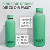 Größen der Isolierflaschen Slim aus Edelstahl 0,5 L / 0,75 L Fassungsvermögen - Apple