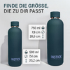 Größen der Isolierflaschen Slim aus Edelstahl 0,5 L / 0,75 L Fassungsvermögen - Navy