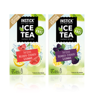 2-er Eistee Bundle – Melone-Zitrone & Brombeere-Zitrone | Limitierte Edition in Größe S