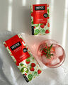 Erdbeere Getränkepulver Serviervorschlag in Größe S und L erhältlich