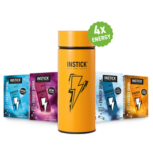 Alle Energy Sorten im Bundle + Isolierbecher fr 0,3 L in orange