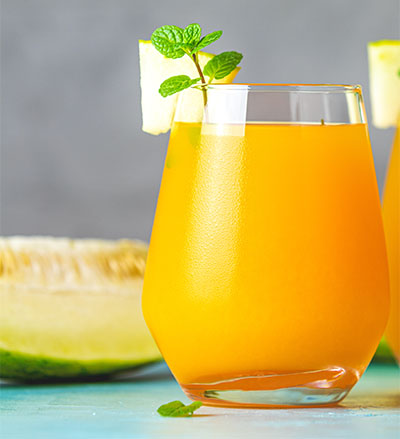 Melonen-Orangen Cocktail